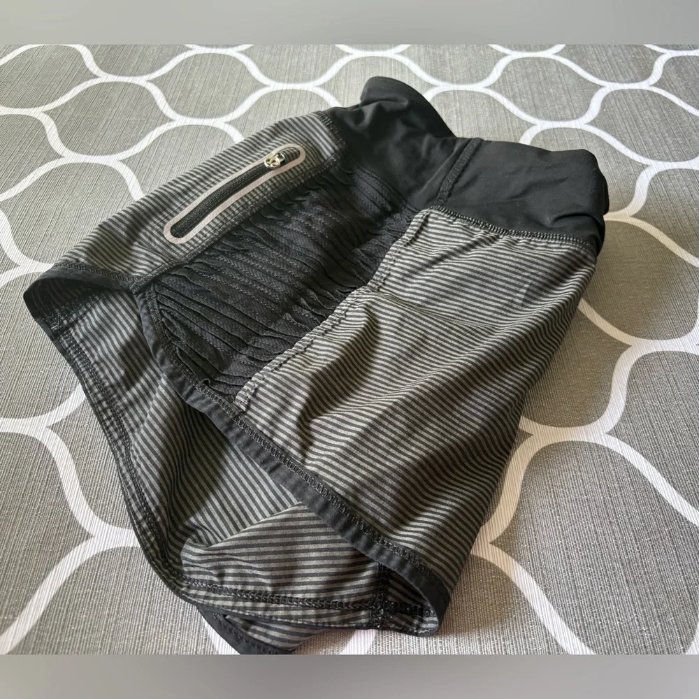 LULULEMON Run Bright at Night Tonka Stripe Women's Shorts